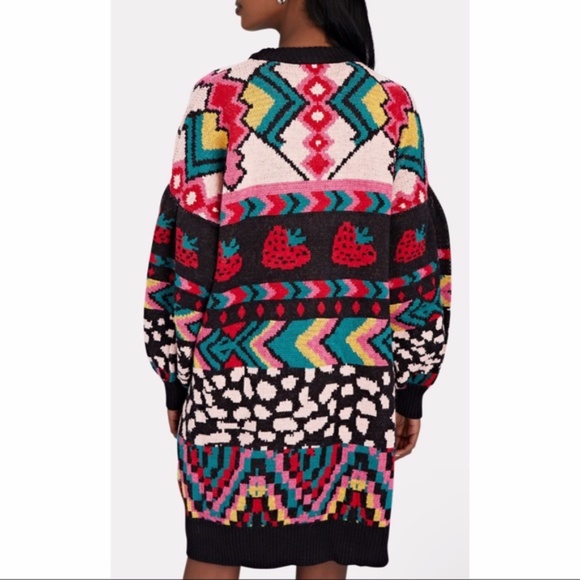 NEW Farm Rio Crazy Mix Cardigan Small - Picture 9 of 17